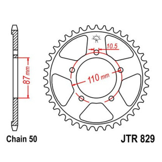 Kettenrad 47Z - 530 SI Innen Ø 087 Lochkreis 110 für Suzuki Motorrad