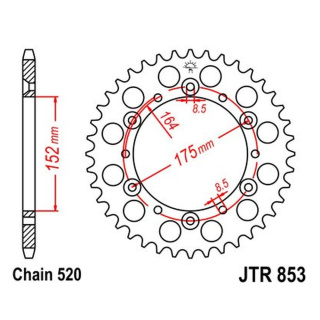 Kettenrad 38Z - 520 Innen Ø 152 Lochkreis 175 für Kreidler Motorrad