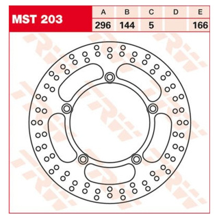 Bremsscheibe starr MST203 für Honda Motorrad