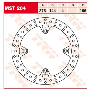 Bremsscheibe starr MST204 für Honda Motorrad