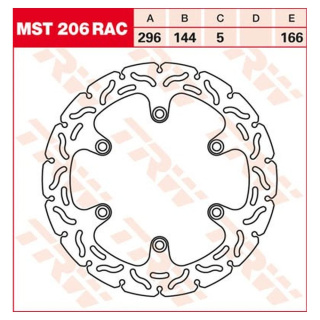 Bremsscheibe starr MST206RAC für Honda Motorrad