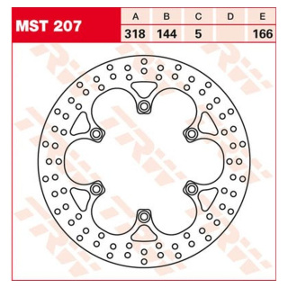 Bremsscheibe starr MST207 für Honda Motorrad