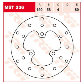 Bremsscheibe starr MST236 für Yamaha Motorrad