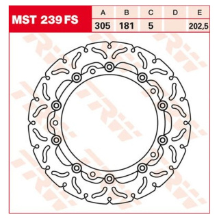 Bremsscheibe schwimmend - MST239FS für BMW Motorrad