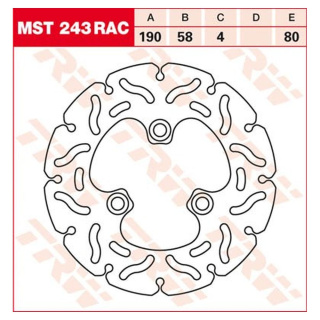 Bremsscheibe starr MST243RAC für Yamaha Motorrad