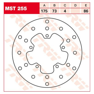 Bremsscheibe starr MST255 für Gilera Motorrad