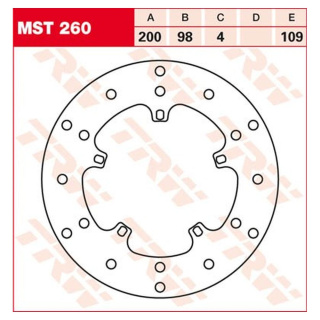 Bremsscheibe starr MST260 für Gilera Motorrad