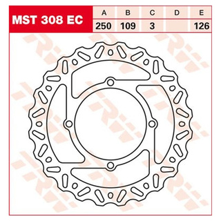 Bremsscheibe starr MST308EC für Kawasaki Motorrad