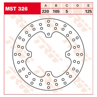 Bremsscheibe starr MST326 für Honda Motorrad