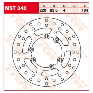 Bremsscheibe starr MST340 Motorrad