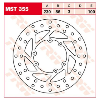 Bremsscheibe starr MST355 für Yamaha Motorrad