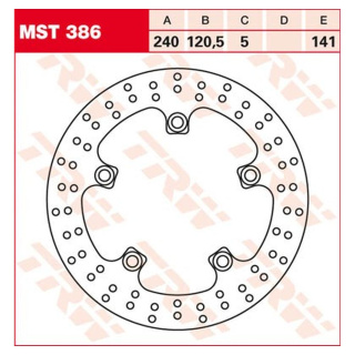 Bremsscheibe starr MST386 für Suzuki Motorrad