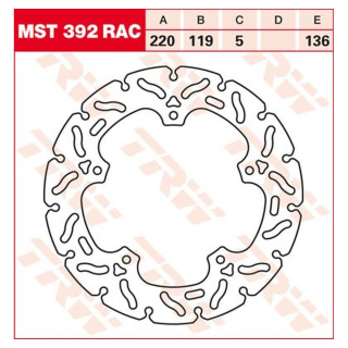Bremsscheibe starr MST392RAC für BMW Motorrad