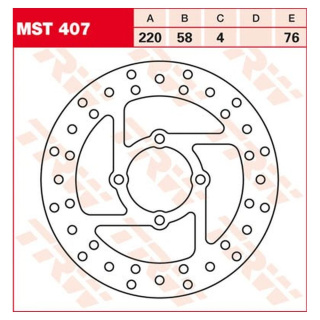 Bremsscheibe starr MST407 für Yamaha Motorrad