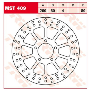 Bremsscheibe starr MST409 Motorrad