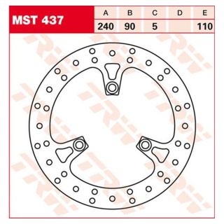 Bremsscheibe starr MST437 für Suzuki Motorrad