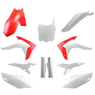 Plastikkit weiß / rot Plastiksatz passend für Honda CRF 450 R  Bj. 2013-2016