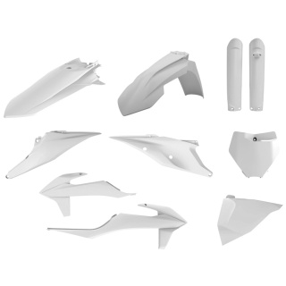 Plastikkit weiß Polisport Plastiksatz passend für KTM SX 125  Bj. 2019-2022