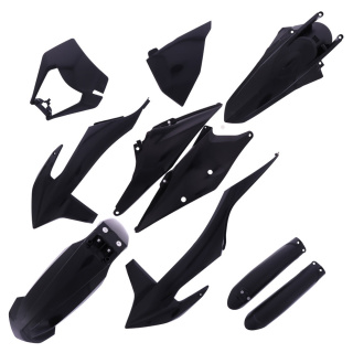 Plastikkit schwarz Polisport Plastiksatz passend für KTM EXC-F 450 Bj. 2020-2023