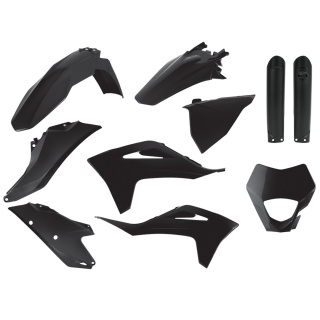 Plastikkit schwarz Plastiksatz passend für Gas Gas EC 350 F  Bj. 2021-2023