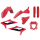 Plastikkit rot / schwarz Plastiksatz passend für Beta RR 390  Bj. 2023-2024