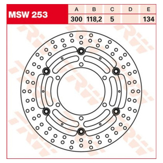 Bremsscheibe schwimmend MSW253 für BMW Motorrad