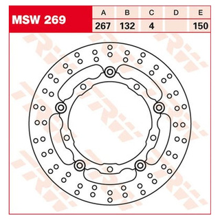 Bremsscheibe schwimmend MSW269 für MBK Motorrad