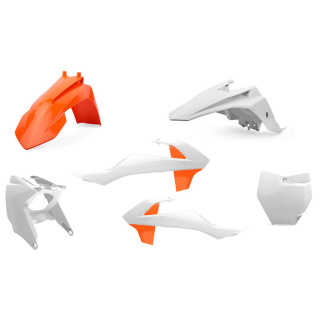 Plastikkit weiß / orange Plastiksatz passend für KTM SX 65  Bj. 2016-2023