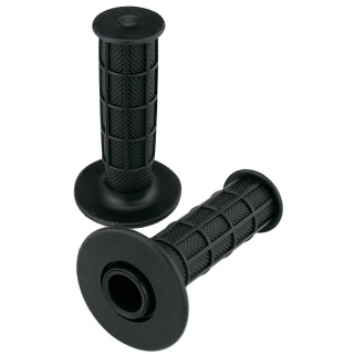Enduro Griffe Kurz schwarz für 7/8" 22mm Lenker 115mm geschlossen Griffgummi