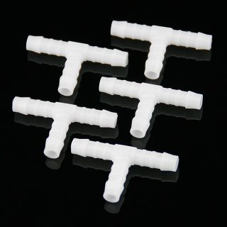 Benzinschlauchverbinder T- Form 8mm weiß Schlauchverbinder 5 Stück