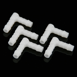 Benzinschlauchverbinder L- Form 10mm weiß 90° Winkel Schlauchverbinder 5 Stück