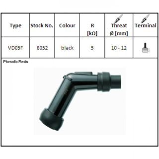 NGK Zündkerzenstecker VD05F 120° gewinkelt lang für Honda Kymco Suzuki