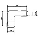 NGK Zündkerzenstecker LB05E 90° gewinkelt für z.B. Kawasaki Vespa Yamaha