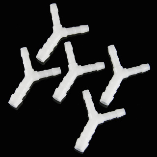 Benzinschlauchverbinder Reduzierstutzen Y- Form 4-6-4 mm weiß 5 Stück