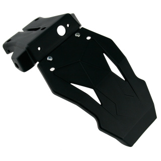 Universal Kennzeichenhalter mit Spritzschutz ABS schwarz