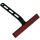 Reflektor "Stripe" rechteckig rot 102,5 x 15,3mm E-geprüft mit Halter 116mm