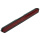 Reflektor "Narrow" rot 6-eckig mit Rand 134 x 15 x 9mm M5 Bolzen E-geprüft