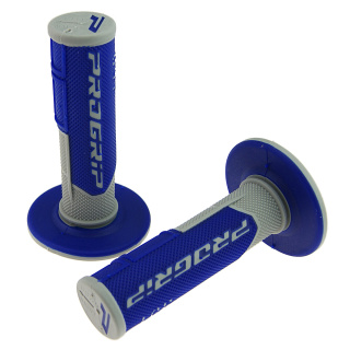 Griffgummi PROGRIP 801 grau/ blau für 7/8" 22 mm Lenker 115mm geschlossen