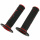 Griffgummi schwarz / rot für 7/8" 22 mm Lenker 118 mm Offroad Motorradgriffe