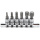 Bit Einsatz Satz Antrieb Innenvierkant 6,3 mm 1/4" Innenvielzahn XZN M4 - M12 6 tlg.