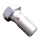 Hohlschraube einfach 3/8" - 24 UNF Alu silber