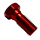 Hohlschraube einfach 3/8" - 24 UNF Alu rot