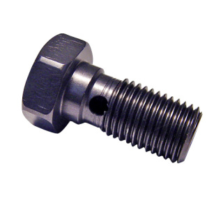 Hohlschraube einfach 3/8" - 24 UNF Alu anthrazit
