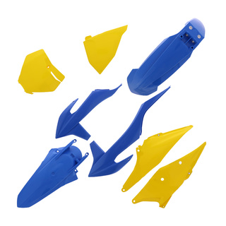 Plastiksatz blau - gelb Polisport für KTM SX 125 150 250 SX-F 250 350 450