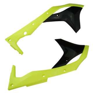Kühlerabdeckung Satz neongelb für Kawasaki KX 250 F 2017-2019