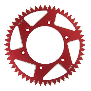 JMP Alu- Kettenrad 52Z T 520 rot Innen Ø 125 LK 153 für Honda CR CRF XR HM-Moto