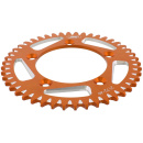 Alu- Kettenrad 46Z Teilung 420 orange JMP passend...