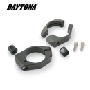 Daytona CNC Motorrad Blinkerhalter Set schwarz für Gabel Ø 35mm